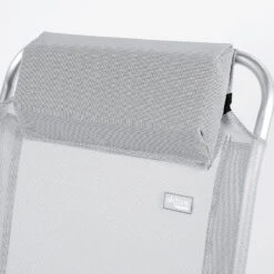 AKTIVE - Chaise Pliante Haute Avec Dossier Haut Réglable 5 Positions, Gris -Magasins De Camping Essentiels aktive chaise pliante haute avec dossier haut reglable 5 positions gris 4