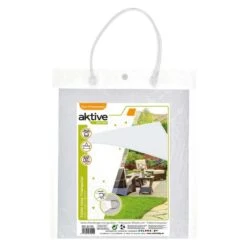Aktive Garden Store D'ombrage Triangulaire Blanc -Magasins De Camping Essentiels aktive garden store dombrage triangulaire blanc 3