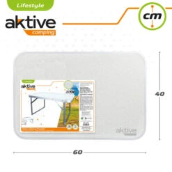 AKTIVE - Table Pliante . Table Basse Blanche En Aluminium - 40x60x40 Cm -Magasins De Camping Essentiels aktive table pliante table basse blanche en aluminium 40x60x40 cm 4