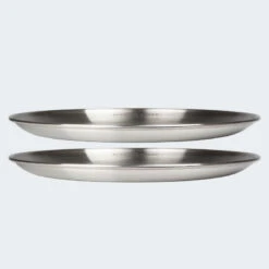 Assiette Plate De Camping | Diamètre Env. 23 Cm | Acier Inox | 2 Assiettes -Magasins De Camping Essentiels assiette plate de camping diametre env 23 cm acier inox 2 assiettes 6