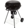 Barbecue Portable Rond Au Charbon De Bois Avec Couvercle Aktive -Magasins De Camping Essentiels barbecue portable rond au charbon de bois avec couvercle aktive