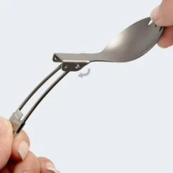 Batterie De Cuisine De Camping Set | Casseroles + Fourchette/Cuillère | Titane -Magasins De Camping Essentiels batterie de cuisine de camping set casseroles fourchettecuillere titane 4