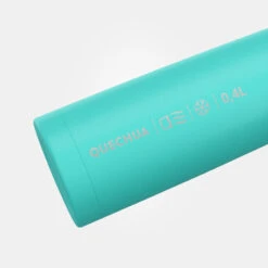 Quechua Bouteille Isotherme Inox 0,4L Avec Gobelet Pour La Randonnée - Turquoise -Magasins De Camping Essentiels bouteille isotherme inox 04l avec gobelet pour la randonnee turquoise 2