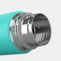 Quechua Bouteille Isotherme Inox 0,4L Avec Gobelet Pour La Randonnée - Turquoise -Magasins De Camping Essentiels bouteille isotherme inox 04l avec gobelet pour la randonnee turquoise 6