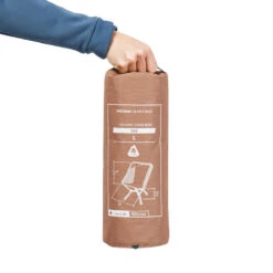 Quechua CHAISE BASSE PLIANTE DE CAMPING MH500 MARRON -Magasins De Camping Essentiels chaise basse pliante de camping mh500 marron 1