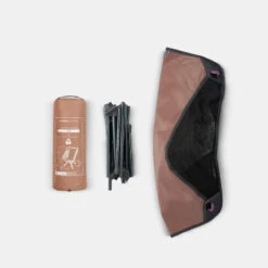 Quechua CHAISE BASSE PLIANTE DE CAMPING MH500 MARRON -Magasins De Camping Essentiels chaise basse pliante de camping mh500 marron 2