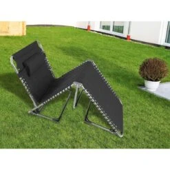 Chaise Longue Torget - Transat - Bain De Soleil 190x60x30 Cm - 150 Kg - Pliable -Magasins De Camping Essentiels chaise longue torget transat bain de soleil 190x60x30 cm 150 kg pliable 3