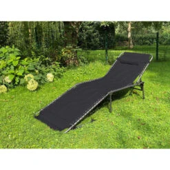 Chaise Longue Torget - Transat - Bain De Soleil 190x60x30 Cm - 150 Kg - Pliable -Magasins De Camping Essentiels chaise longue torget transat bain de soleil 190x60x30 cm 150 kg pliable 4
