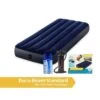 Intex Classic Downy - Lit Gonflable - 191x76x25cm - Compris Les Accessoires -Magasins De Camping Essentiels classic downy lit gonflable 191x76x25cm compris les accessoires