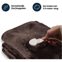 Couverture Électrique Luvego Avec Polaire/Sherpa - Brun Foncé -Magasins De Camping Essentiels couverture electrique luvego avec polairesherpa brun fonce 4