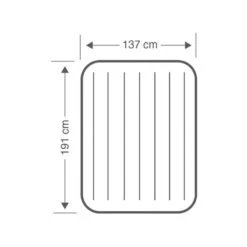 Intex Downy Full Airbed - Lit Gonflable - 191x137x25cm - Avec Accessoires -Magasins De Camping Essentiels downy full airbed lit gonflable 191x137x25cm avec accessoires 3