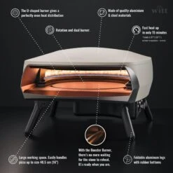 Four à Pizza WITT ETNA Modèle Rotante - Gris FR -Magasins De Camping Essentiels four a pizza witt etna modele rotante gris fr 5