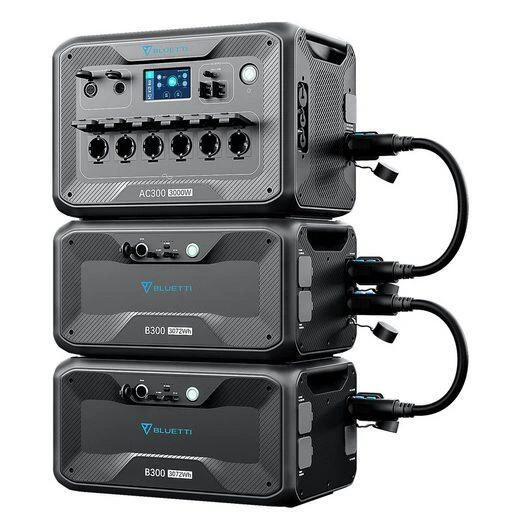 Générateur Solaire BLUETTI AC300+2B300, 6144Wh LiFePO4 Batterie Pour Vanlife 3 Générateur Solaire BLUETTI AC300+2B300, 6144Wh LiFePO4 Batterie Pour Vanlife