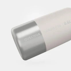 Quechua Gourde Inox 0,6L Avec Bouchon à Vis Pour La Randonnée - Blanc -Magasins De Camping Essentiels gourde inox 06l avec bouchon a vis pour la randonnee blanc 2