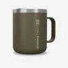 Quechua Mug MH500 Isotherme (double Paroi Inox) Camp Du Randonneur 0,38L Kaki -Magasins De Camping Essentiels mug mh500 isotherme double paroi inox camp du randonneur 038l kaki
