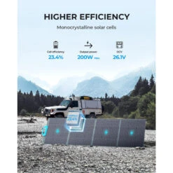 Panneau Solaire BLUETTI PV200 | 200 W -Magasins De Camping Essentiels panneau solaire bluetti pv200 200 w 2