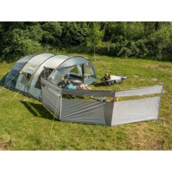Paravent De Camping Bora - Brise-Vue - 4,5 X 1,4 M - Résistant Au Vent - Gris -Magasins De Camping Essentiels paravent de camping bora brise vue 45 x 14 m resistant au vent gris 3