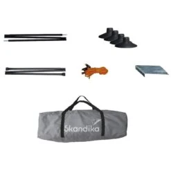 Paravent De Camping Bora - Brise-Vue - 4,5 X 1,4 M - Résistant Au Vent - Gris -Magasins De Camping Essentiels paravent de camping bora brise vue 45 x 14 m resistant au vent gris 6