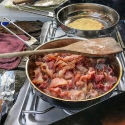 Pathfinder Poêle à Frire Pliable En Acier Inoxydable Avec Couvercle -Magasins De Camping Essentiels pathfinder poele a frire pliable en acier inoxydable avec couvercle 3