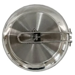 Pathfinder Poêle à Frire Pliable En Acier Inoxydable Avec Couvercle -Magasins De Camping Essentiels pathfinder poele a frire pliable en acier inoxydable avec couvercle 4
