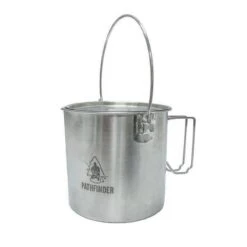 Pathfinder Pot En Acier Inoxydable Avec Couvercle (1,9 L) -Magasins De Camping Essentiels pathfinder pot en acier inoxydable avec couvercle 19 l 2