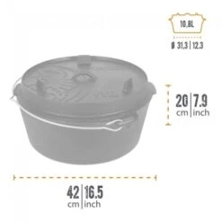 Petromax Dutch Oven FT12-12QT - Sans Pieds 9 Petromax Dutch Oven FT12-12QT - Sans Pieds -Magasins De Camping Essentiels petromax dutch oven ft12 12qt sans pieds 2
