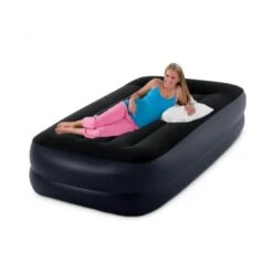 Intex Pillow Rest Raised Twin - Lit Gonflable - 191x99x42cm - Compris Les Accessoires -Magasins De Camping Essentiels pillow rest raised twin lit gonflable 191x99x42cm compris les accessoires 2