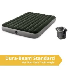 Intex Prestige Downy Jr. Twin Airbed - Lit Gonflable - 191x152x25cm - Avec Accessoires -Magasins De Camping Essentiels prestige downy jr twin airbed lit gonflable 191x152x25cm avec accessoires 1