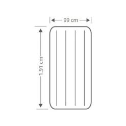 Intex Prestige Downy Jr. Twin Airbed - Lit Gonflable - 191x99x25cm - Avec Accessoires -Magasins De Camping Essentiels prestige downy jr twin airbed lit gonflable 191x99x25cm avec accessoires 3