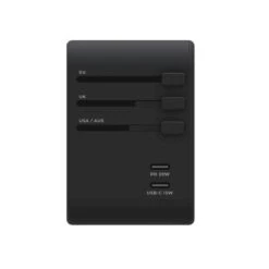 Prise Mondiale Universelle RollingSQUARE Avec 2 USB-C Et 3 USB-A -Magasins De Camping Essentiels prise mondiale universelle rollingsquare avec 2 usb c et 3 usb a 2