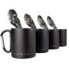 Set De Couverts De Camping & Tasse Thermique à Mousqueton | 4 Personnes -Magasins De Camping Essentiels set de couverts de camping and tasse thermique a mousqueton 4 personnes