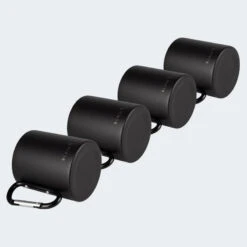 Tasse Thermique De Camping 300 Ml | Mousqueton | Acier Inoxydable | 4 Gobelets -Magasins De Camping Essentiels tasse thermique de camping 300 ml mousqueton acier inoxydable 4 gobelets 4