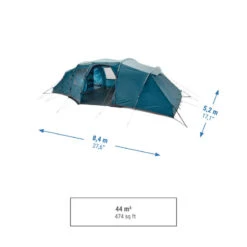 Quechua Tente à Arceaux De Camping - Arpenaz 8.4 - 8 Personnes - 4 Chambres -Magasins De Camping Essentiels tente a arceaux de camping arpenaz 84 8 personnes 4 chambres 2