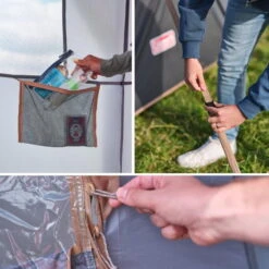 Tente Coleman 8 Personnes Octagon Gris -Magasins De Camping Essentiels tente coleman 8 personnes octagon gris 5