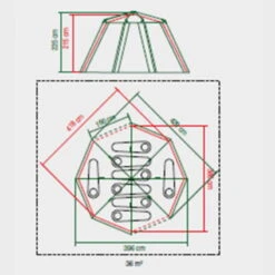 Tente Coleman 8 Personnes Octagon Gris -Magasins De Camping Essentiels tente coleman 8 personnes octagon gris 6