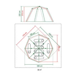 Tente Coleman Octagon 8 (Verte) -Magasins De Camping Essentiels tente coleman octagon 8 verte 5