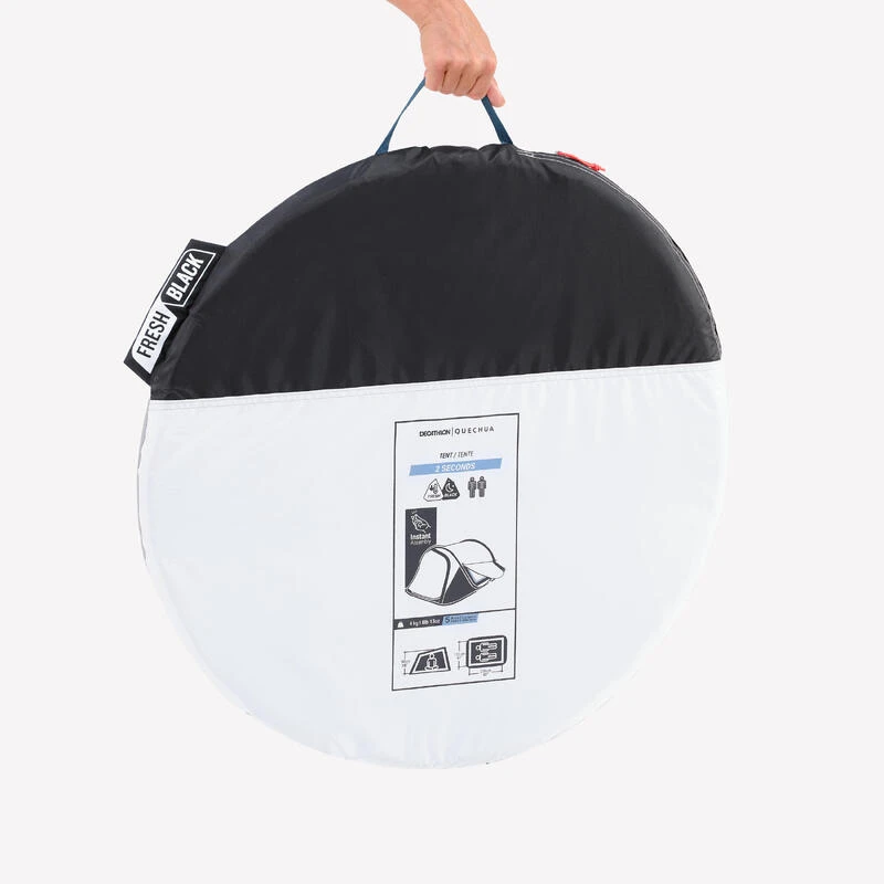 Quechua Tente De Camping - 2 SECONDS - 2 Places - Fresh & Black 5 Quechua Tente De Camping - 2 SECONDS - 2 Places - Fresh & Black â Image 3