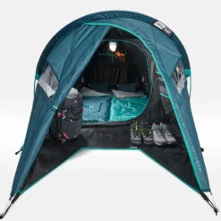 Quechua Tente De Camping - MH100 XL - 2 Places - Fresh & Black -Magasins De Camping Essentiels tente de camping mh100 xl 2 places fresh and black 4
