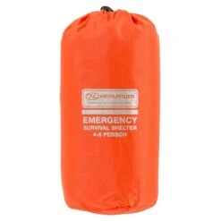 HIGHLANDER Tente D'urgence Abri De Survie 4-5 Personnes - Orange -Magasins De Camping Essentiels tente durgence abri de survie 4 5 personnes orange 1