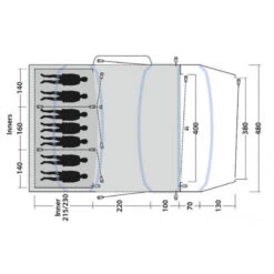 Tente Gonflable Outwell Jacksondale 7PA -Magasins De Camping Essentiels tente gonflable outwell jacksondale 7pa 2