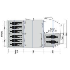 Tente Gonflable Outwell Knightdale 8PA 9 Tente Gonflable Outwell Knightdale 8PA -Magasins De Camping Essentiels tente gonflable outwell knightdale 8pa 2
