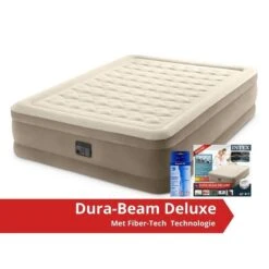 Intex Ultra Plush Queen Airbed - Lit Gonflable - 203x152x46cm - Compris Accessoires